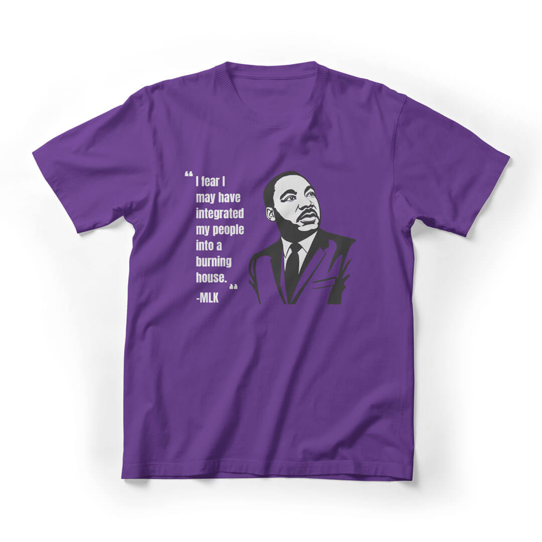 Martin Luther King's Quote Graphic Tee - Purple