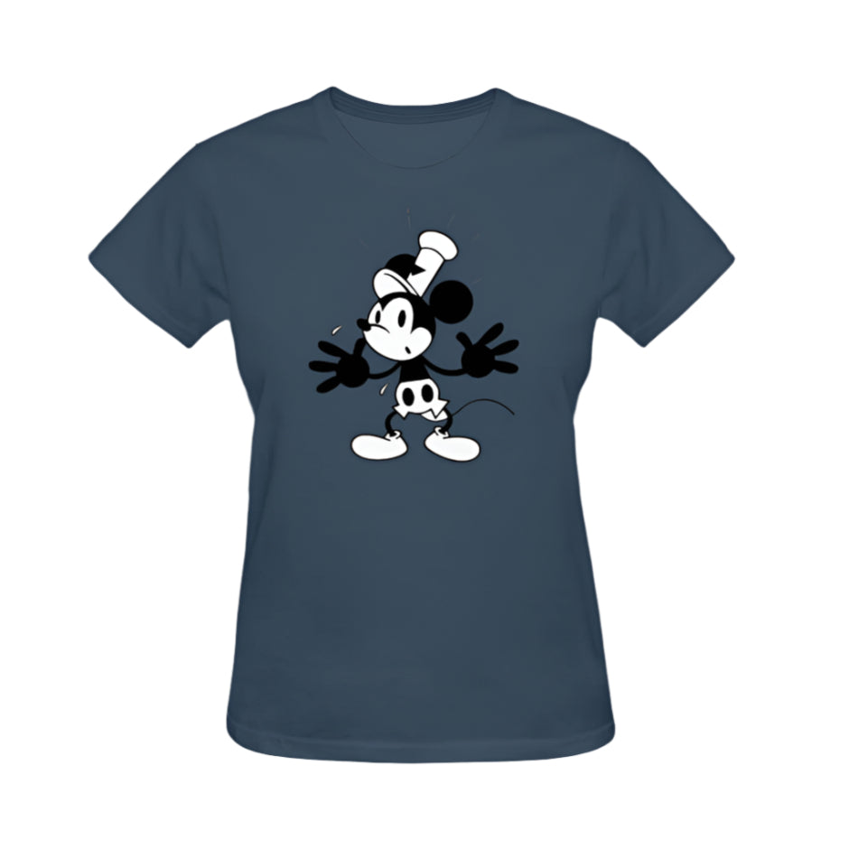 Retro Mickey Graphic Tee - Navy