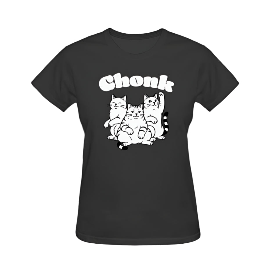 Chonky Cats Graphic Tee - Black