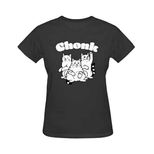Chonky Cats Graphic Tee - Black