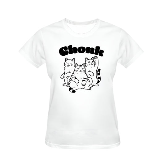 Chonky Cats Graphic Tee - White