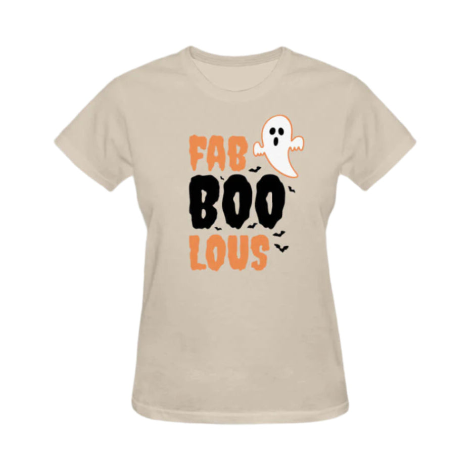 FabBooLous Halloween Graphic Tee - Cream