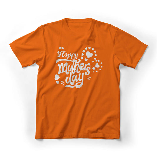 Happy Mother's Day Graphic Tee - Orange
