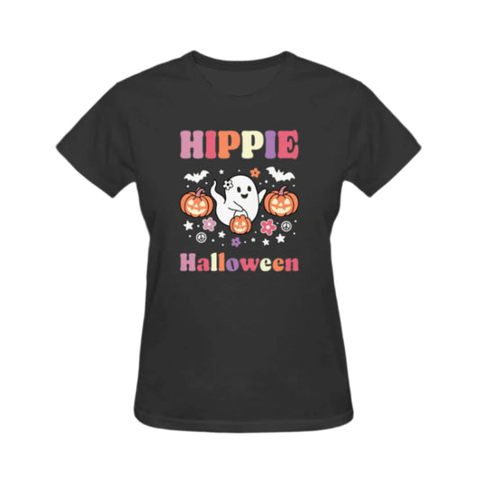 Hippie Halloween Graphic Tee - Black