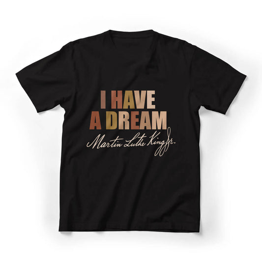 I Have A Dream MLK Graphic Tee - Black