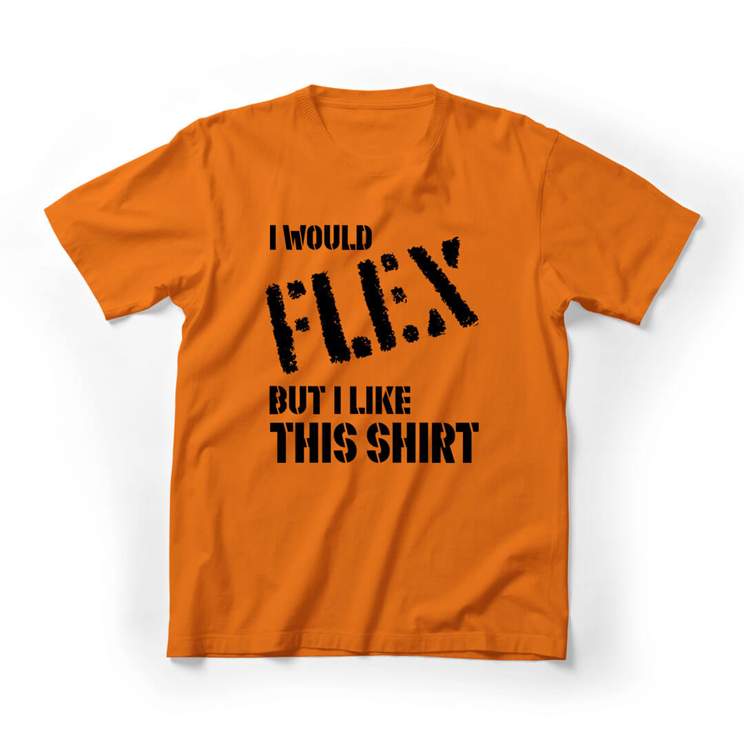 I Would Flex But I Like This Tee Graphic Tee - Orange