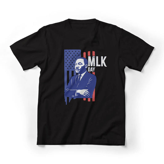 Martin Luther King Day Graphic Tee - Black