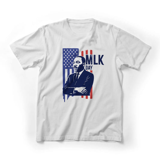 Martin Luther King Day Graphic Tee - White