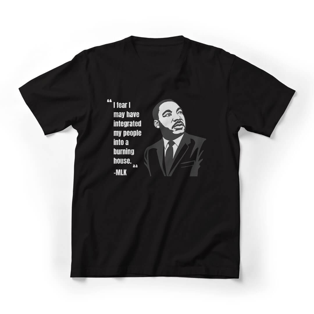 Martin Luther King's Quote Graphic Tee - Black