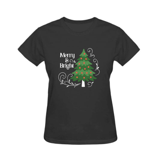 Merry & Bright Graphic Tee - Black