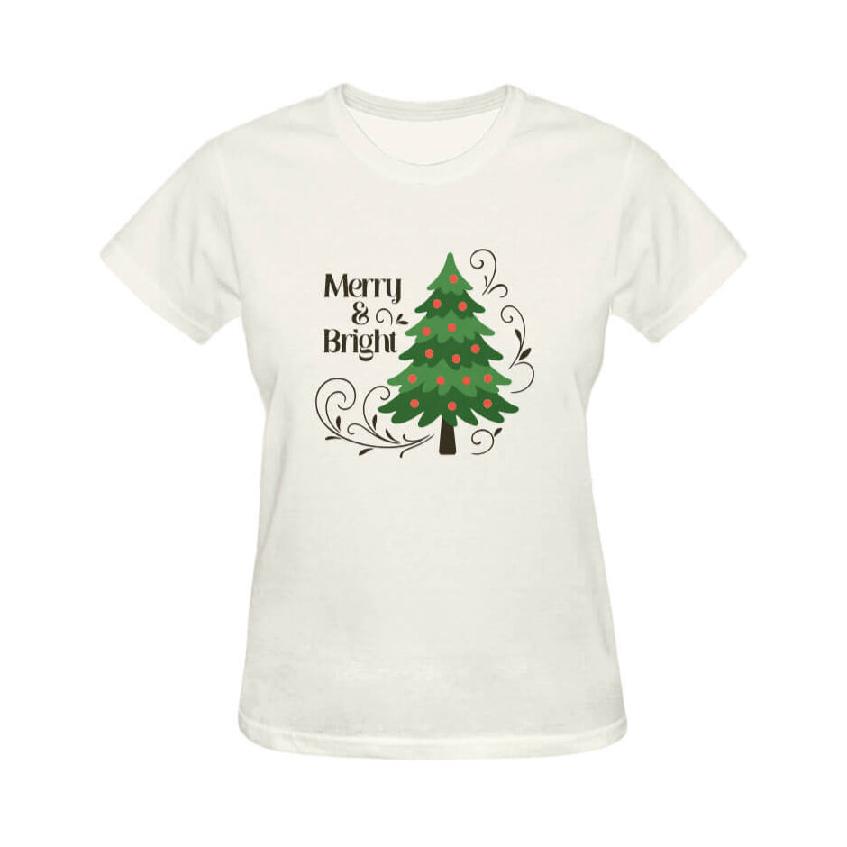 Merry & Bright Graphic Tee - Cream