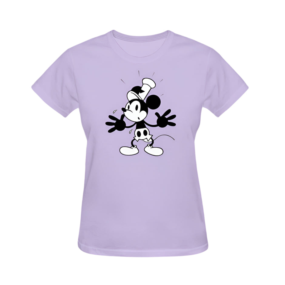 Retro Mickey Graphic Tee - Lavender