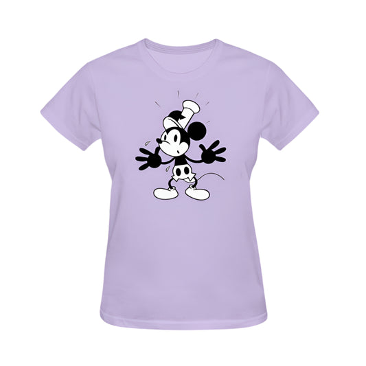 Retro Mickey Graphic Tee - Lavender