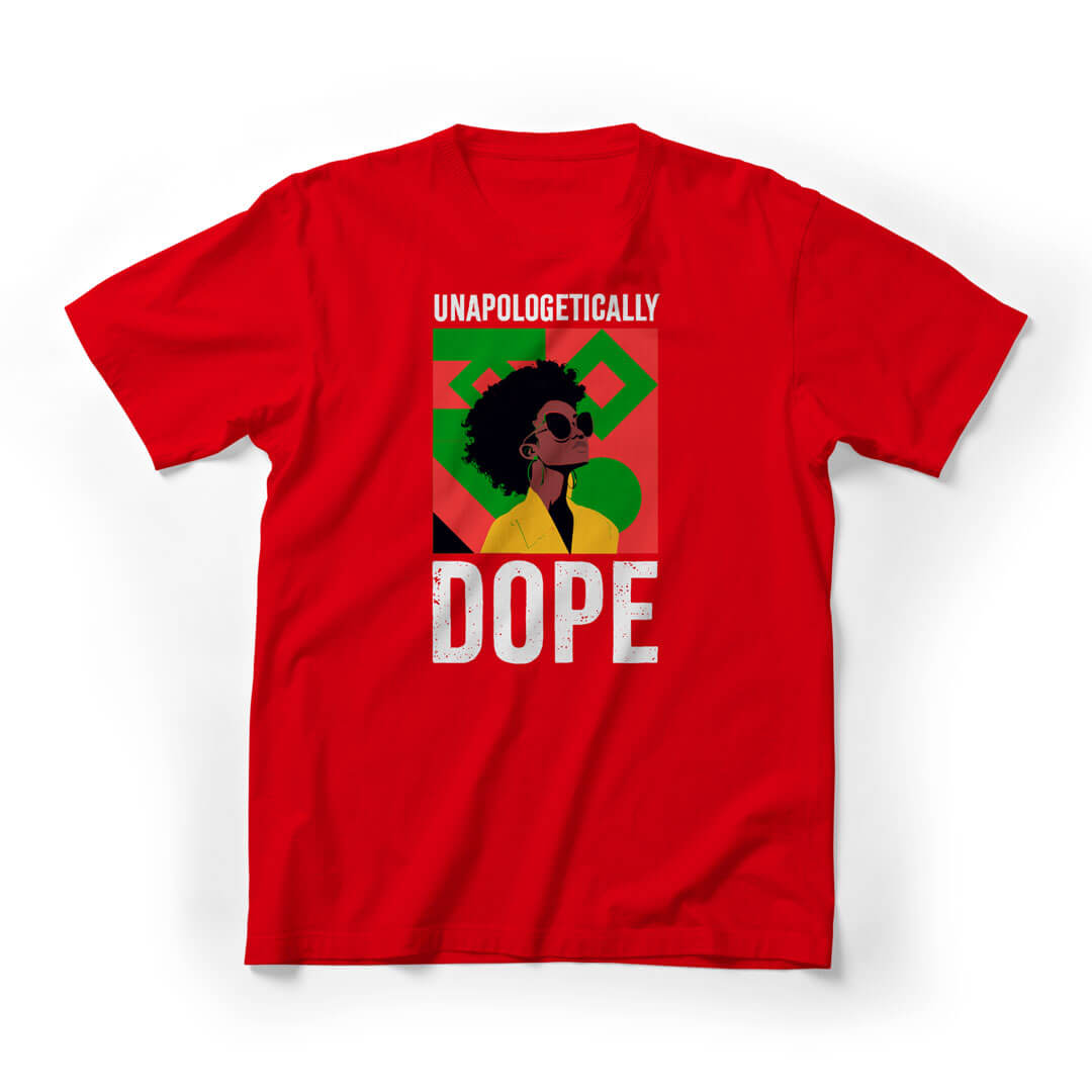 Unapologetically Dope Juneteenth Graphic Tee - Red