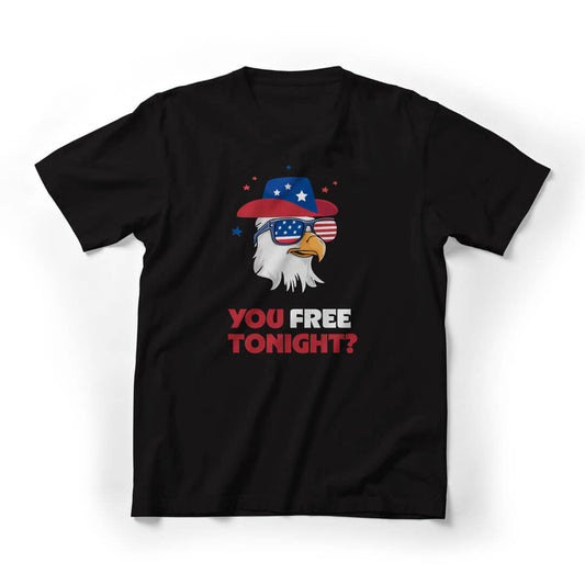 You Free Tonight? Independence Day Graphic Tee - Black